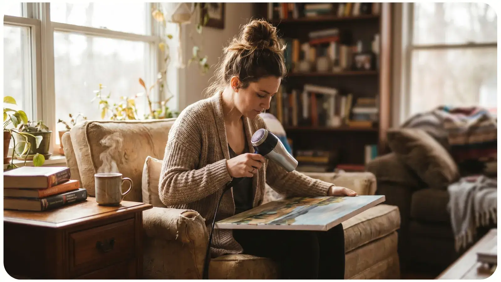 Good lighting setup for cross-stitching