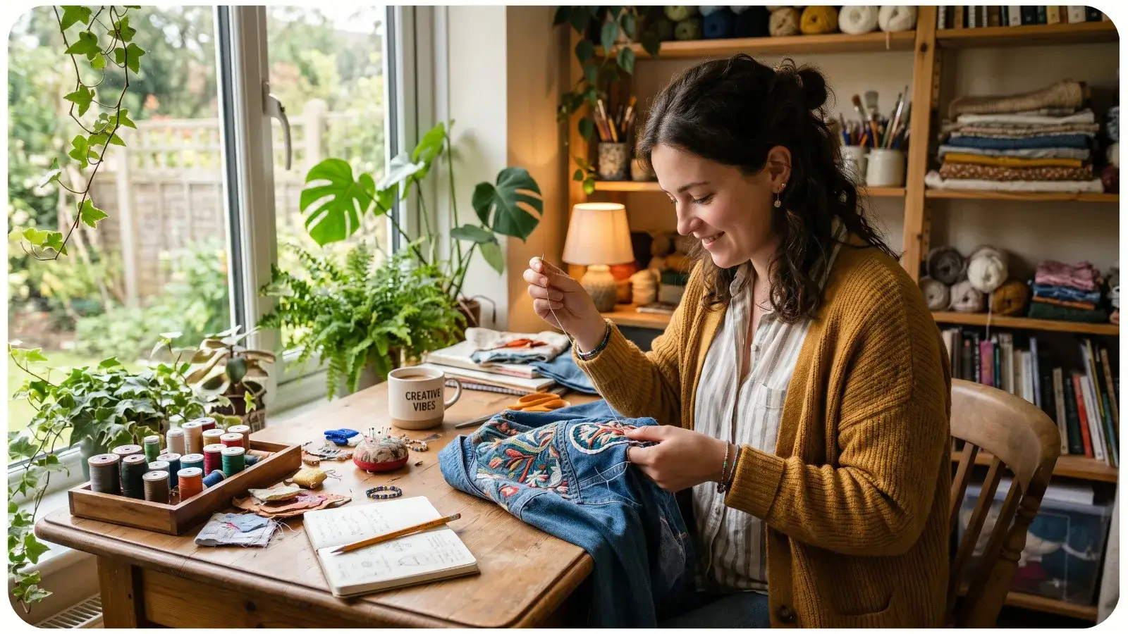 Basic materials needed for cross-stitch